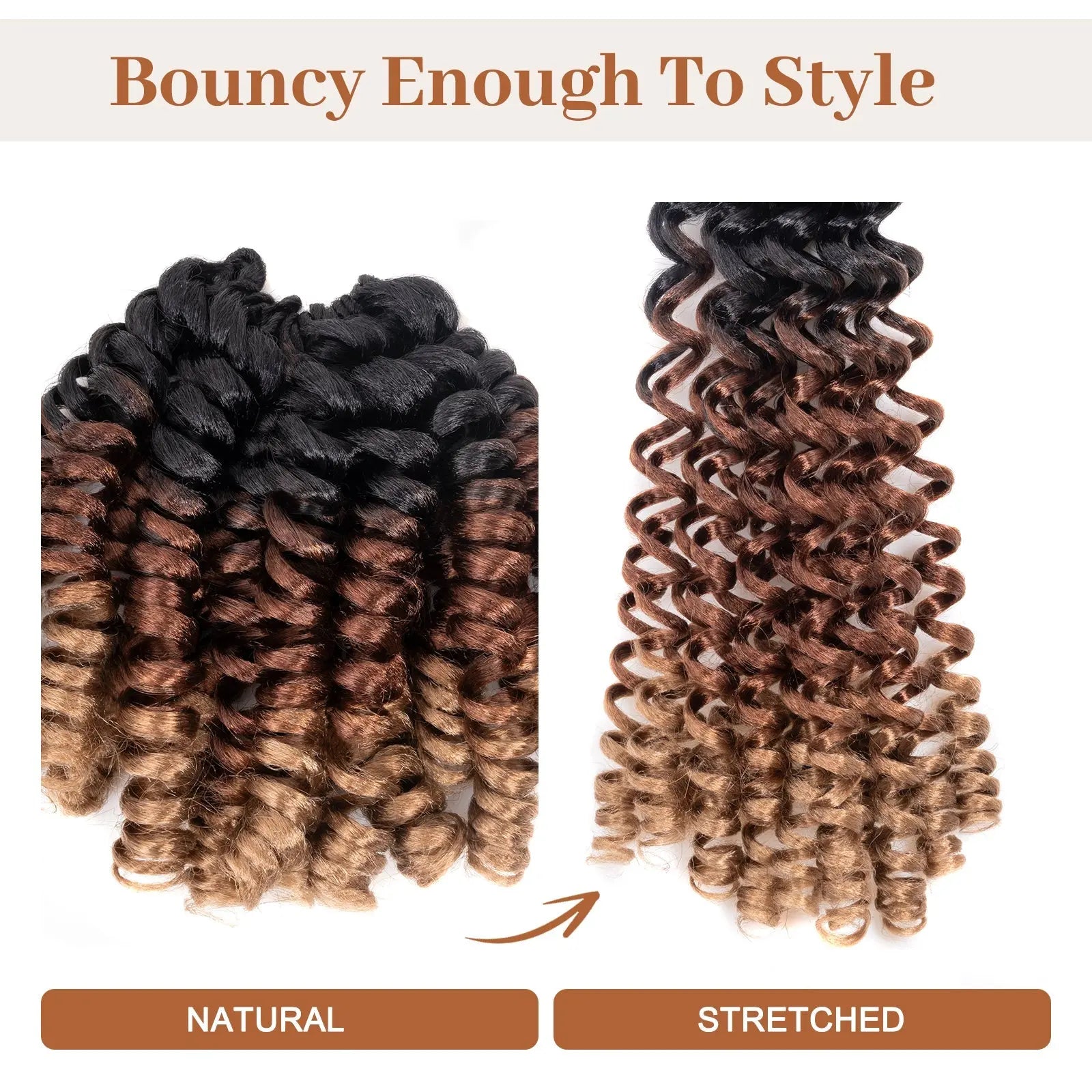 Toyotress Wand Curl Jamican Bounce Curls Synthetic Braiding Hair Exentions